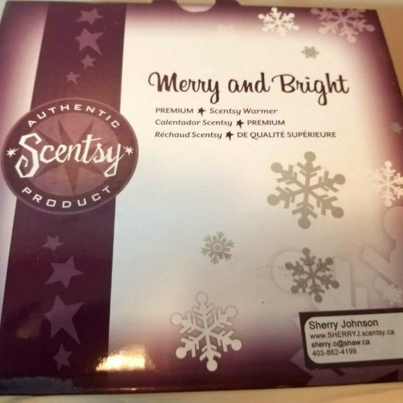 Scentsy Merry and Bright Wax Warmer, Christmas, Full Size, Retired Original Box - Picture 6 of 8
